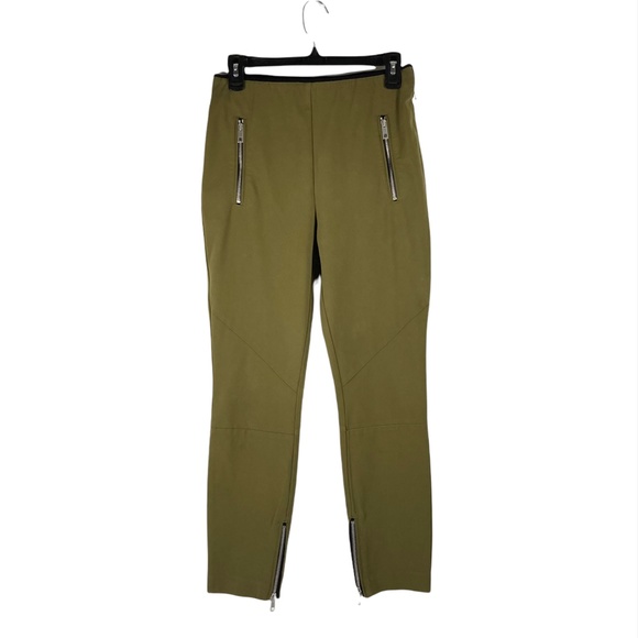 Rag & Bone Simone Sport Green High Rise Slim Fit Pants - Picture 6 of 16
